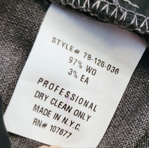 Alice + Olivia Pants Trousers Grey Slim Fit & Wide Leg Made in USA Italian Wool - Picture 8 of 8